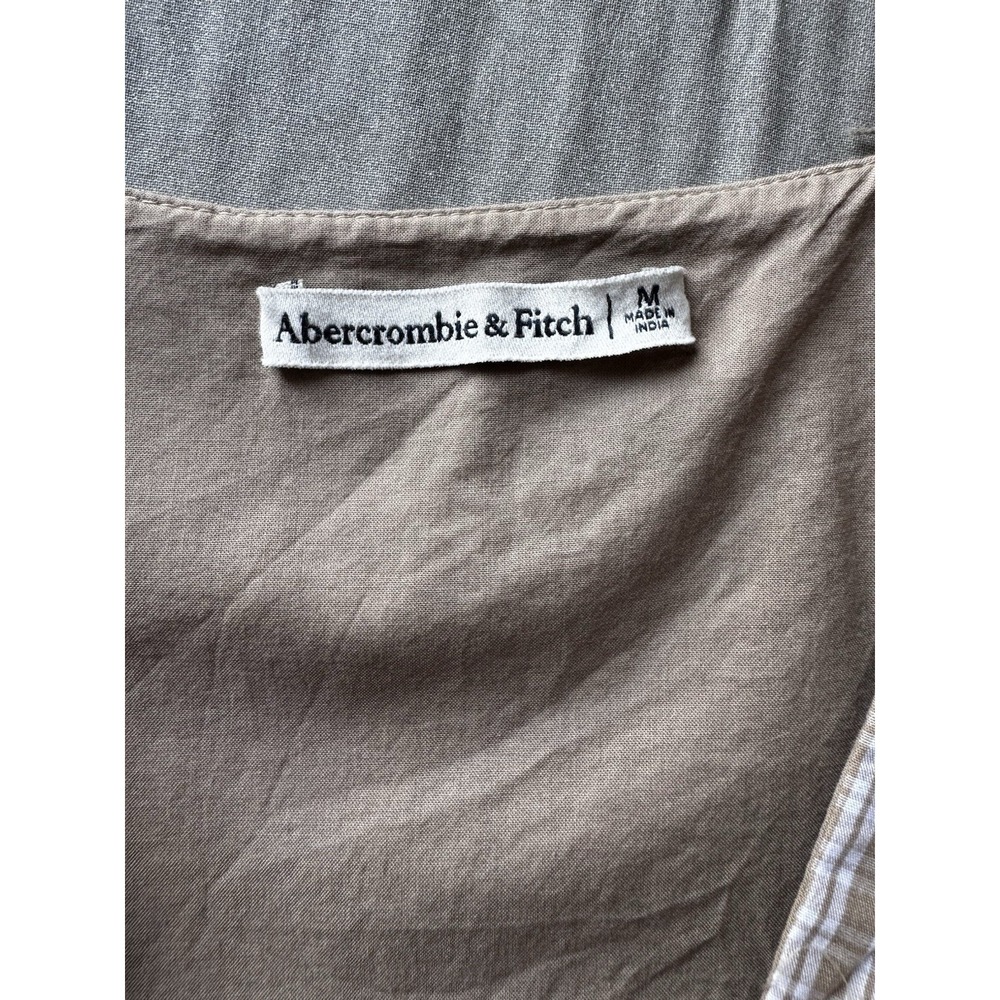 Abercrombie & Fitch Beige Plaid Midi Dress - Picture 5 of 10